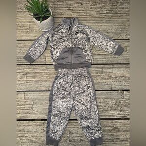 Nike Gray Camo Kids Matching Track Jacket & Joggers